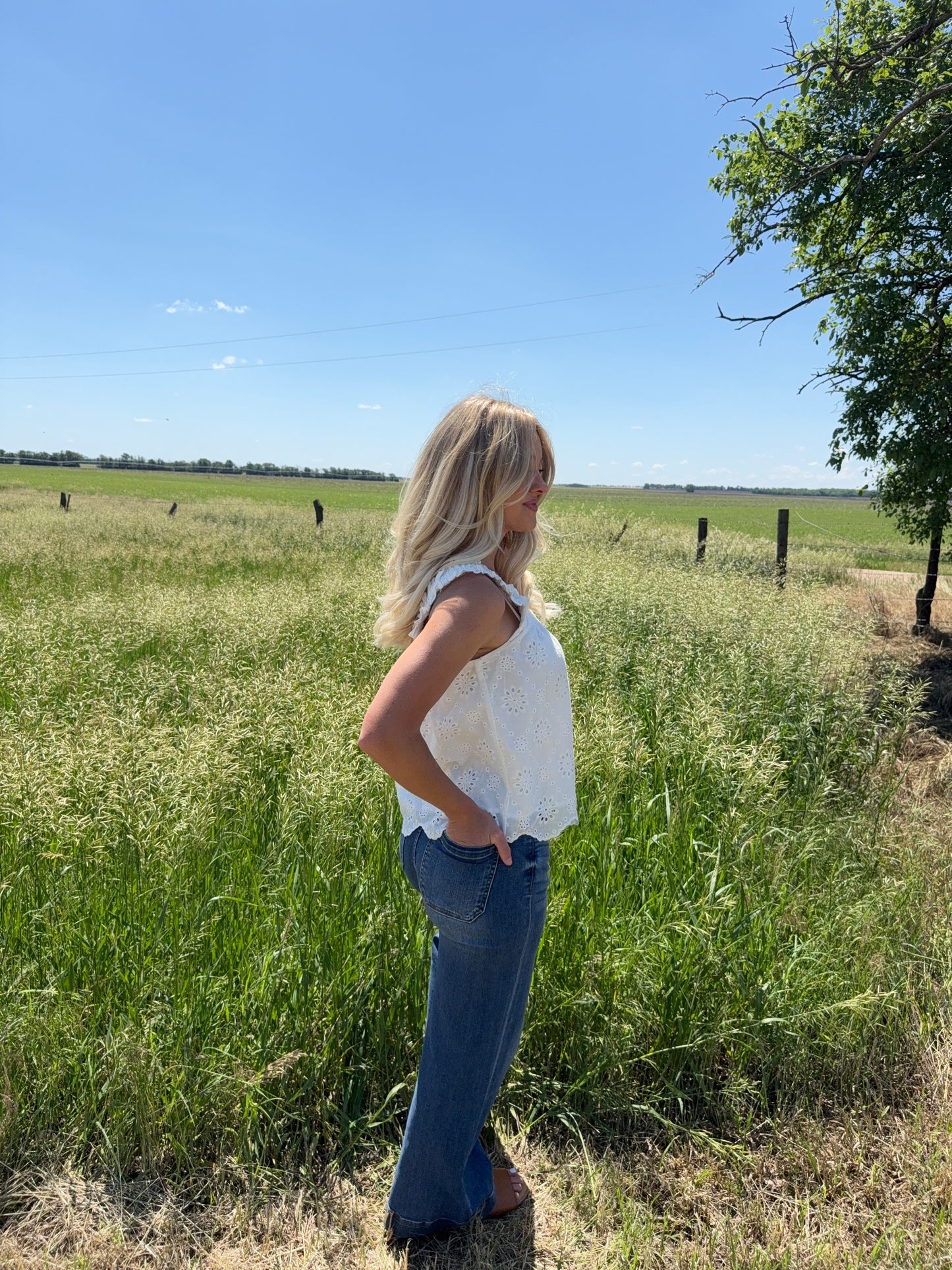 Millie Eyelet Tank