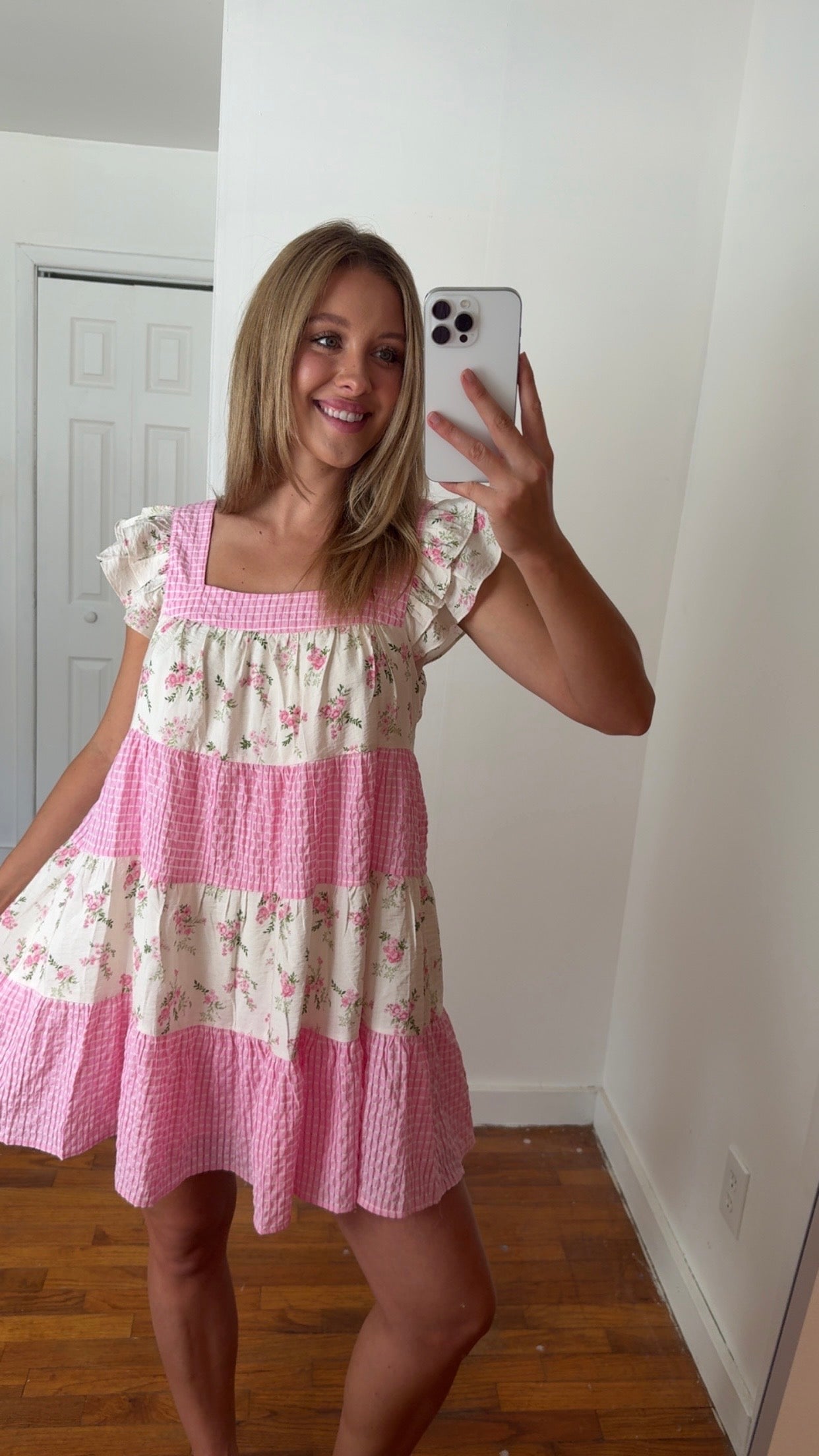 Holly Floral Gingham Dress