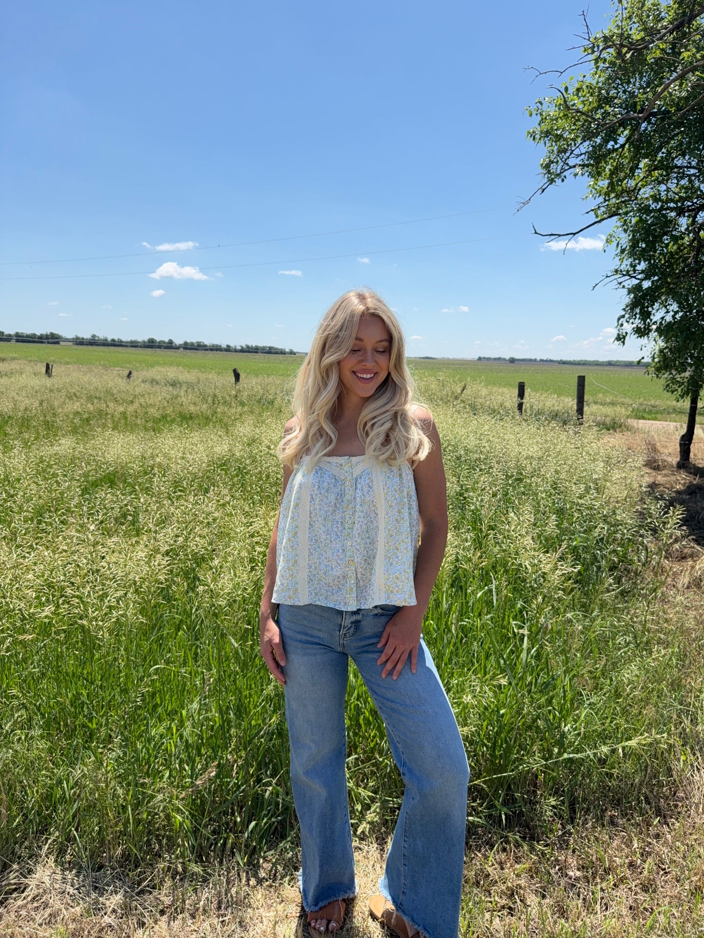Gracie Floral Lace Tank