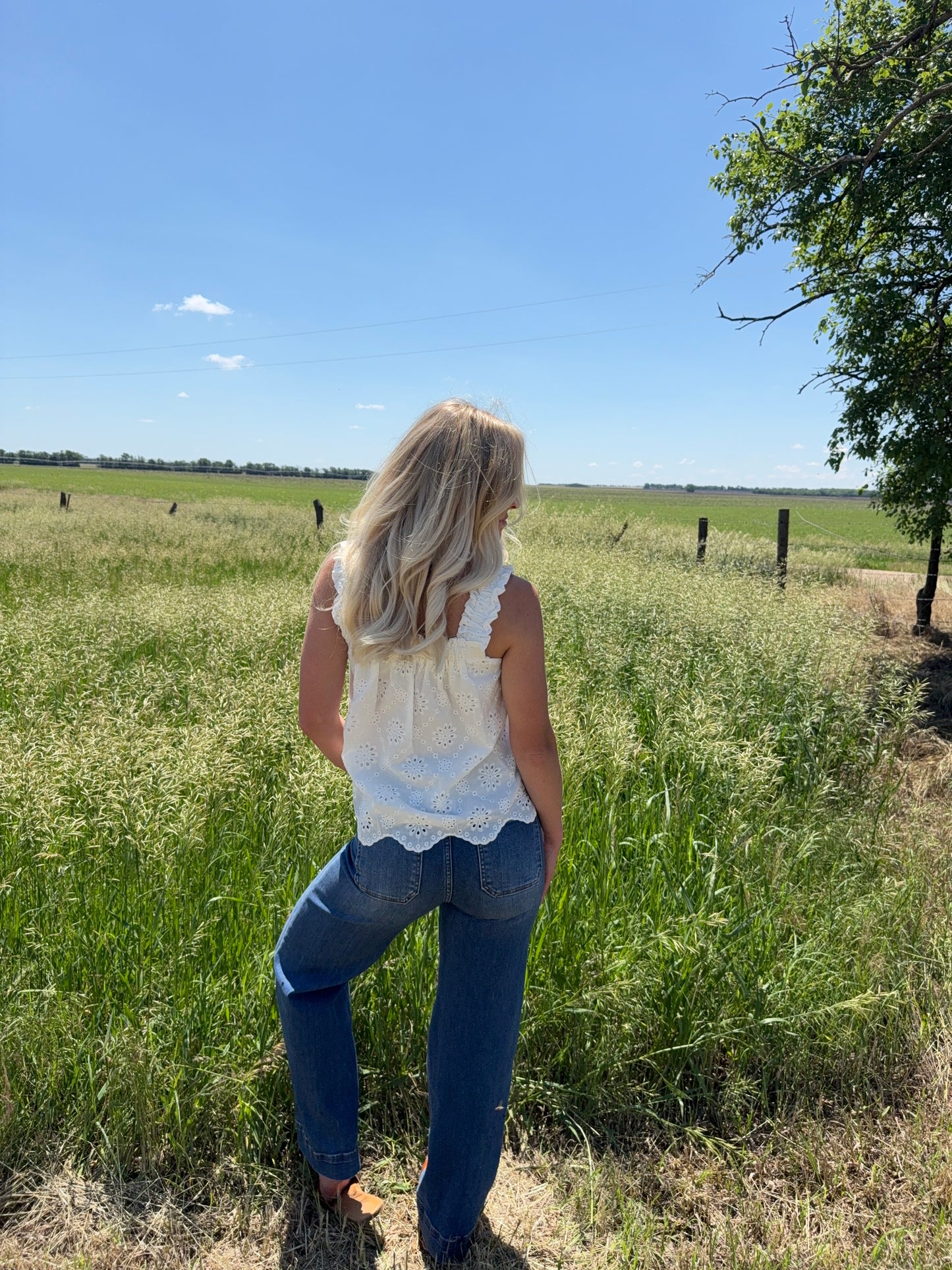 Millie Eyelet Tank