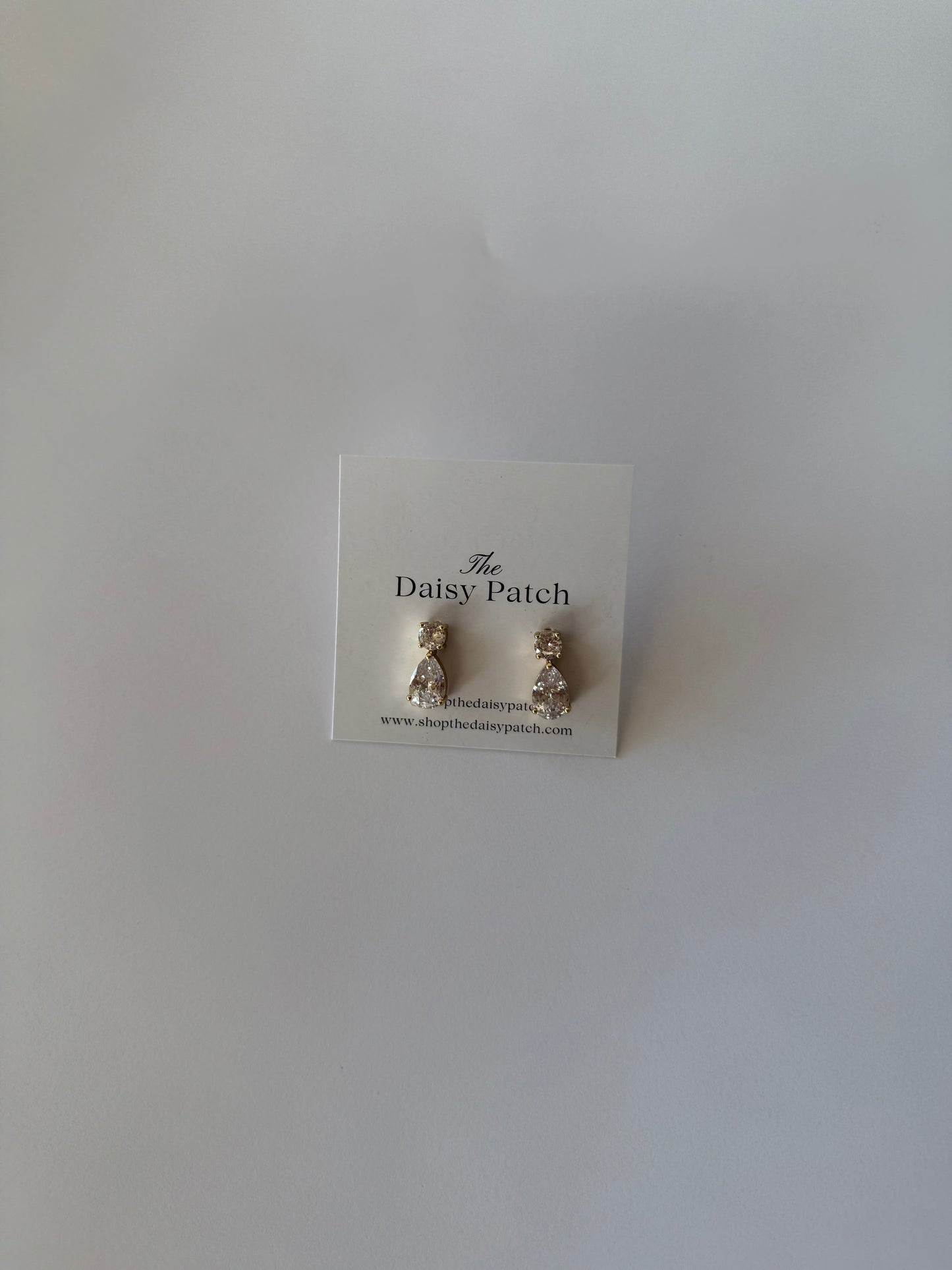 Crystal Earrings Gold