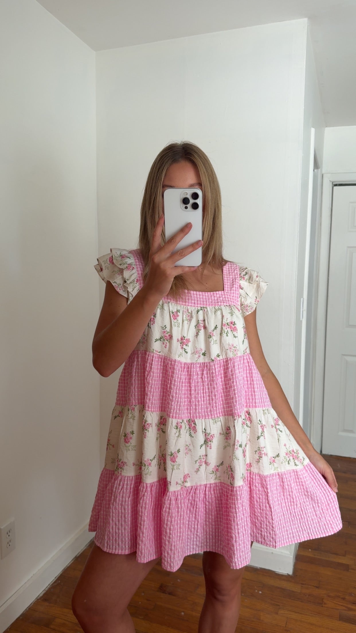 Holly Floral Gingham Dress