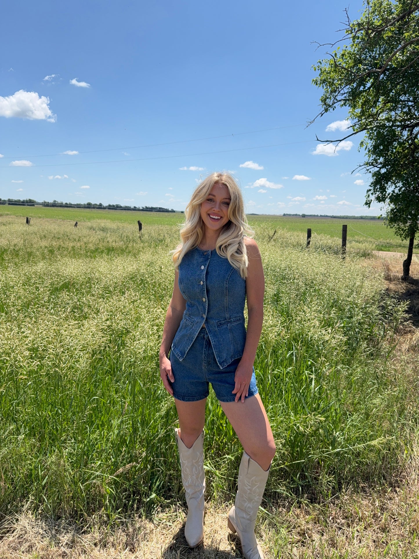 Greta Denim - Vest