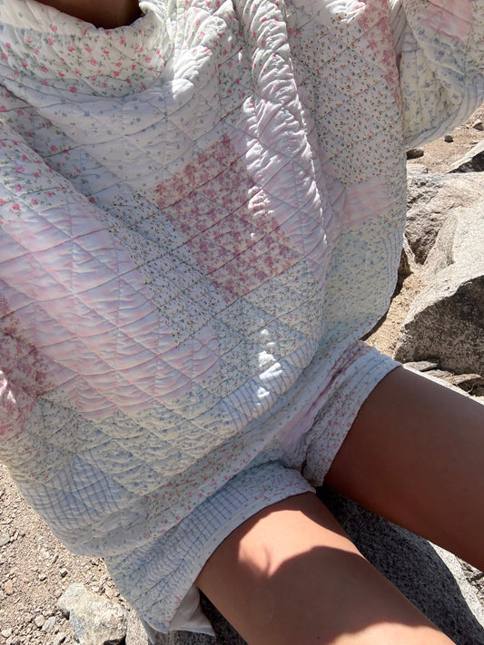 Bonnie Quilted Mock Neck
