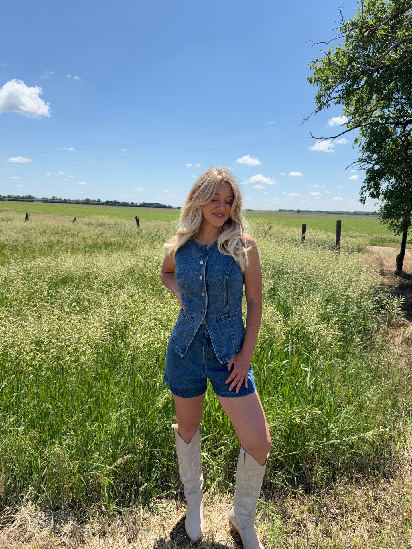 Greta Denim - Vest