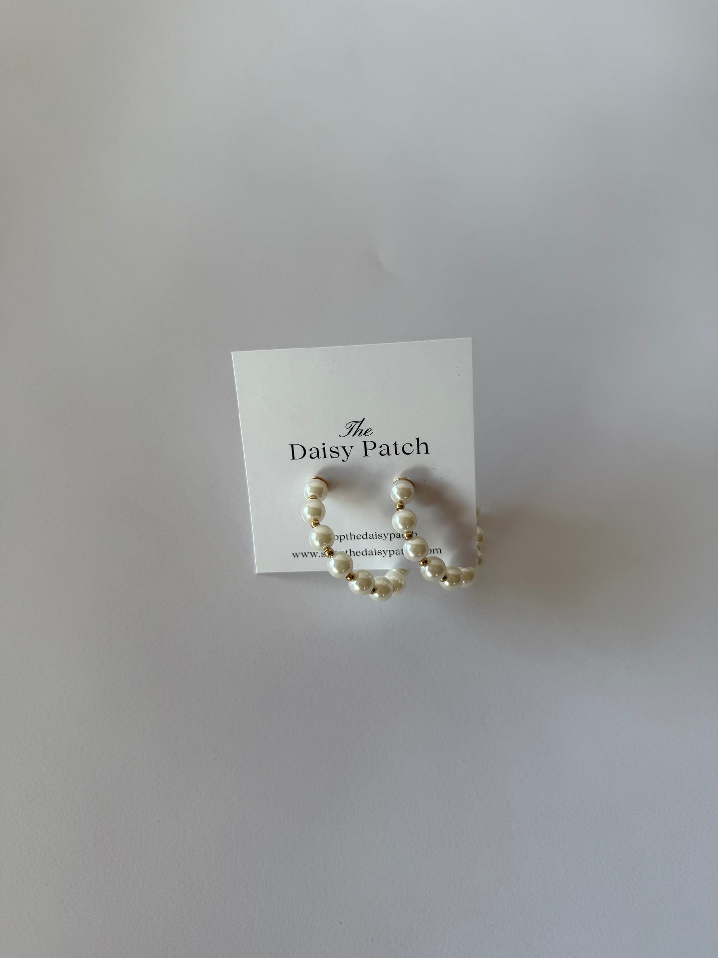 Pearl Hoop Earrings