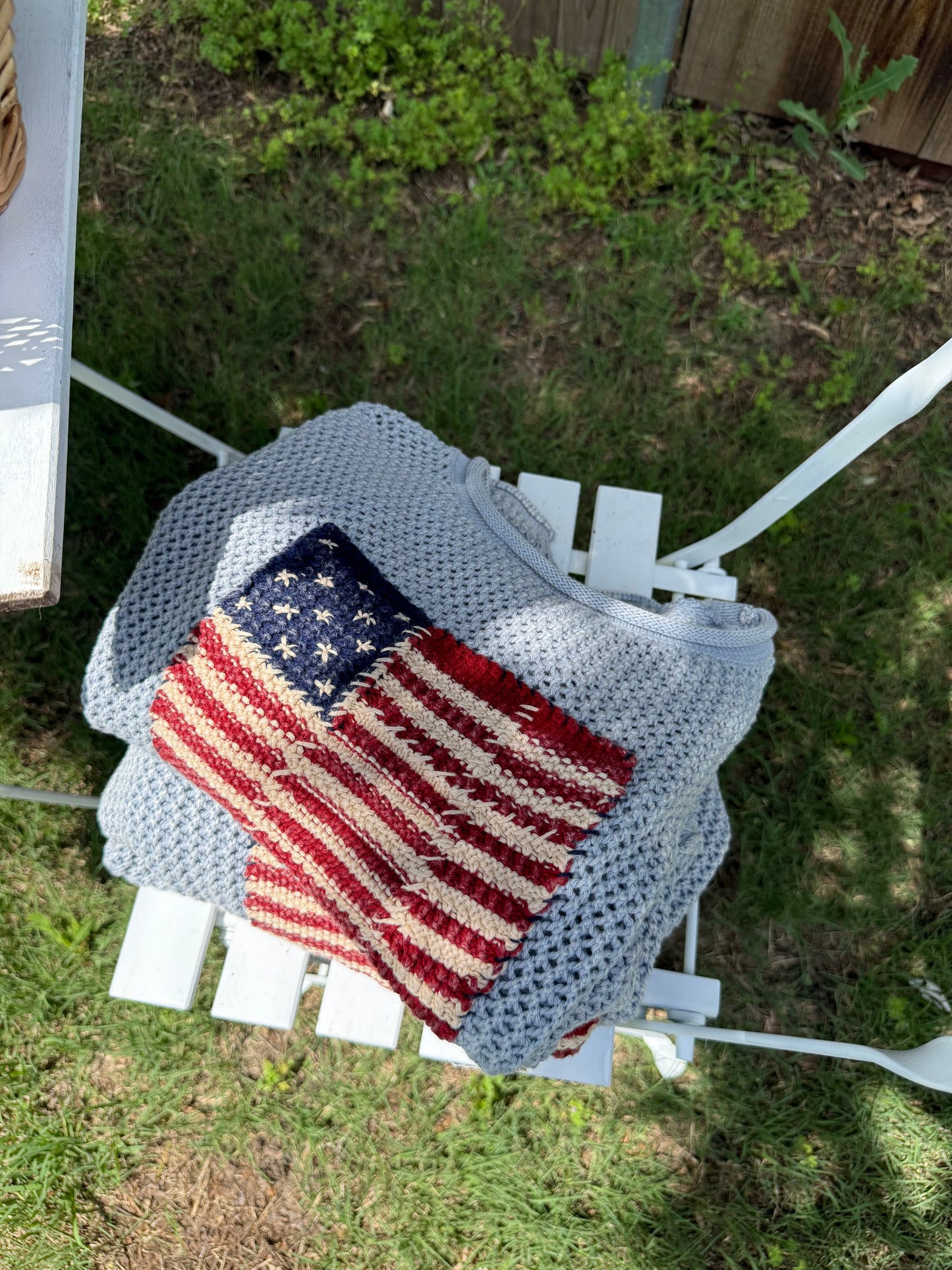 Americas Sweetheart Flag Knitted Sweater