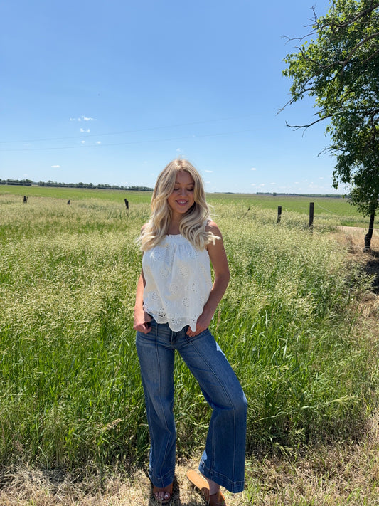 Diana High Rise Wide Leg Jeans