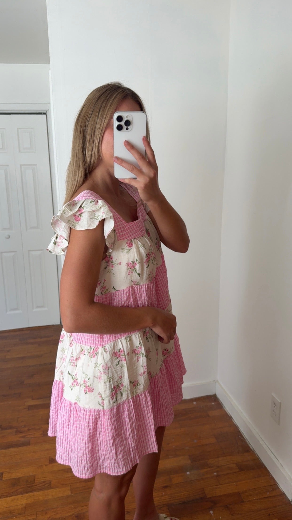 Holly Floral Gingham Dress
