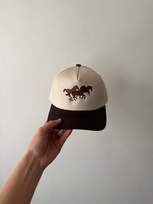 Wild Horses Hat (Tan/Brown)