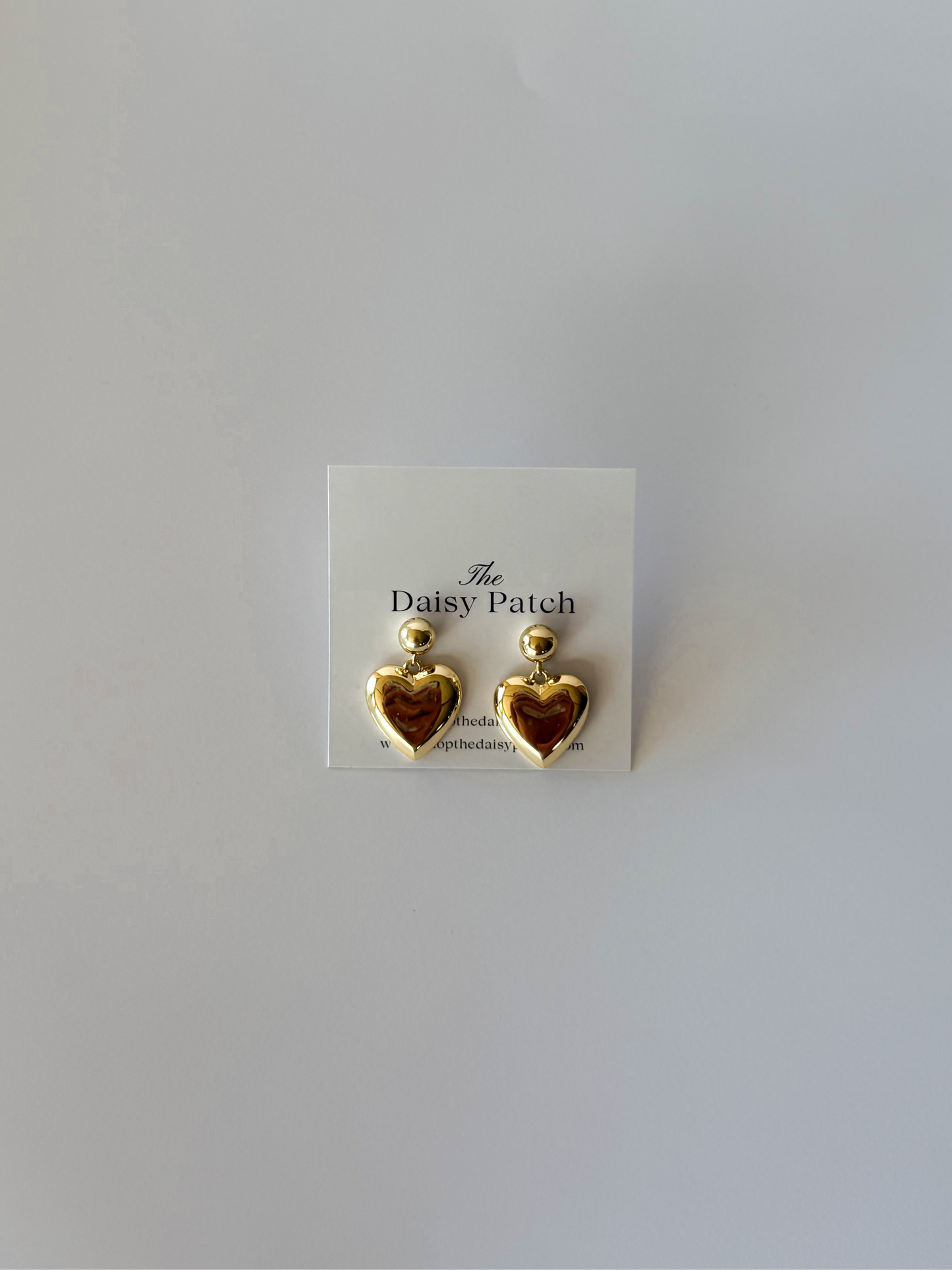 Heart Gold Dipped Earrings