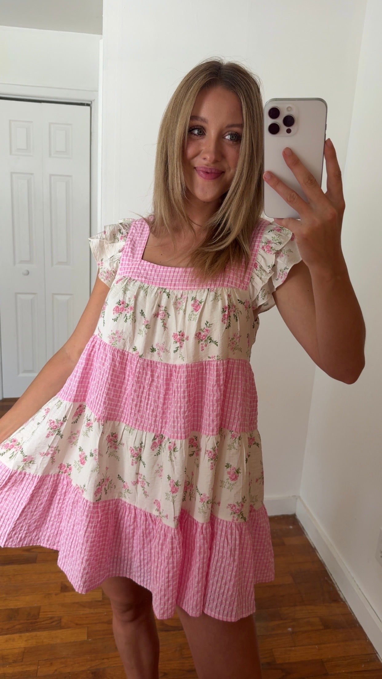 Holly Floral Gingham Dress
