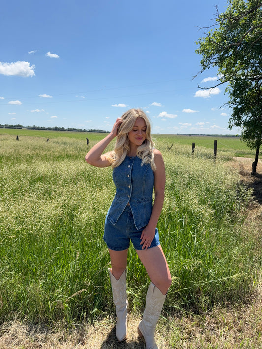 Greta Denim - Vest