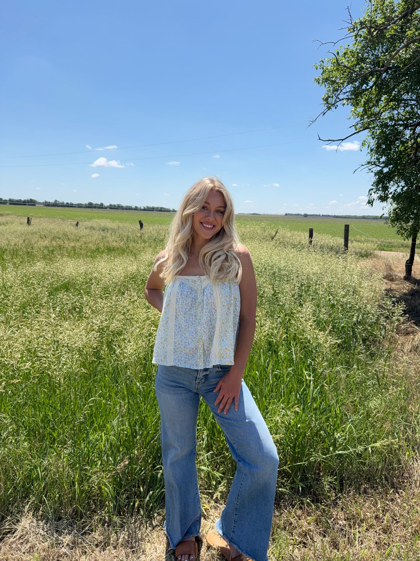 Gracie Floral Lace Tank
