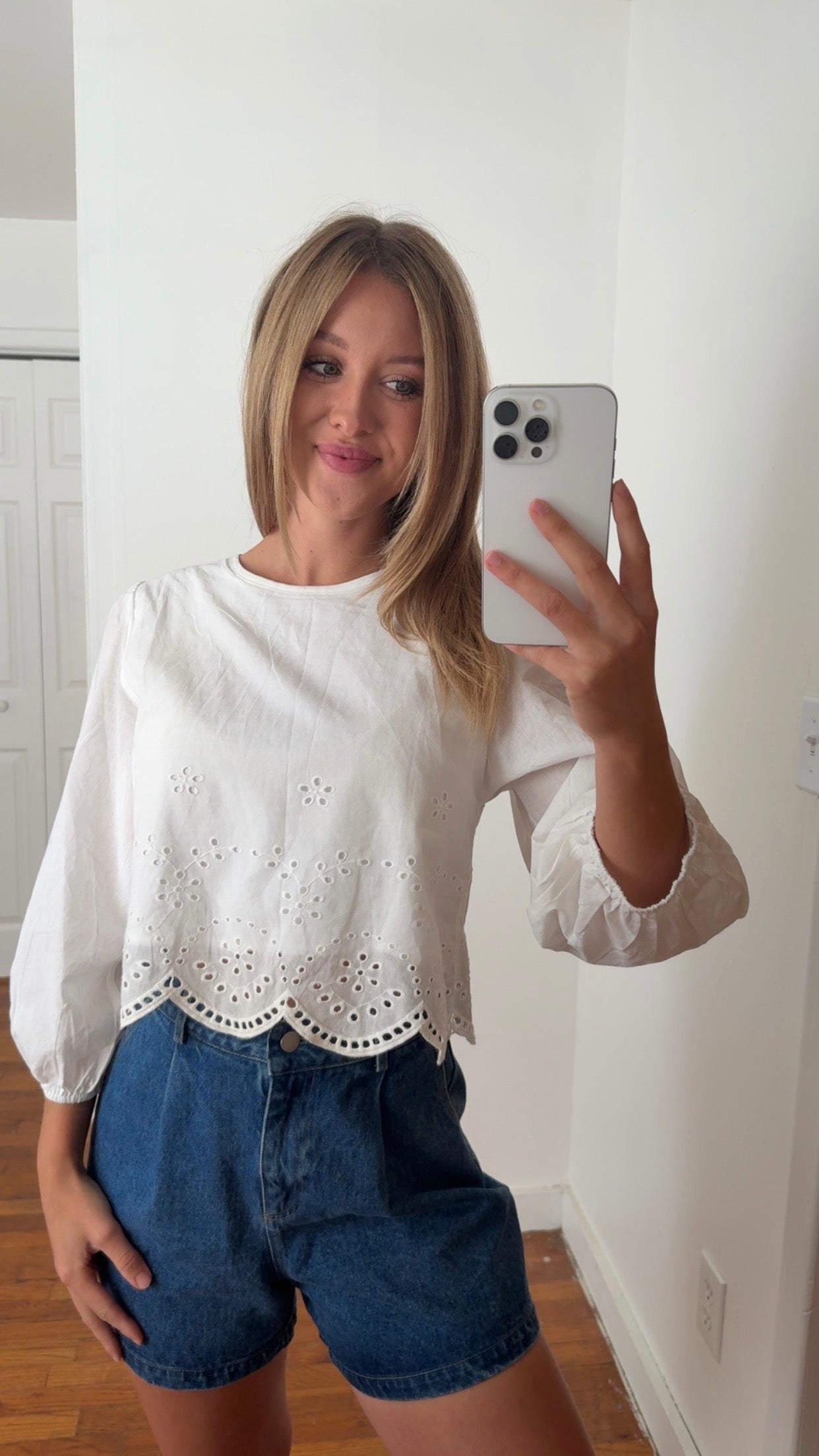 Paloma Eyelet Top